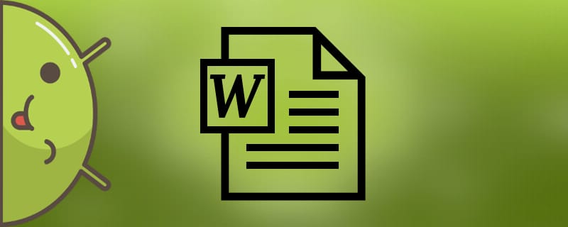 How to open a Word document on Android